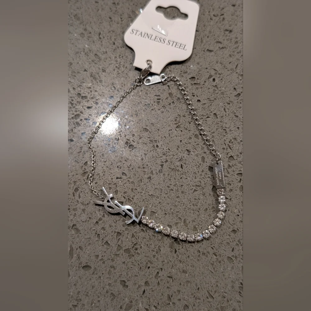 Silver stainless Steel Chain Bracelet Fashion Jewelry